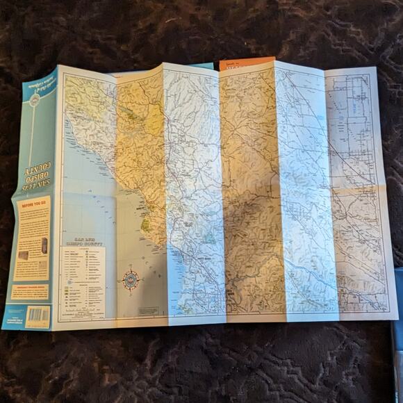 Vintage Lot 5 1990s 90s Southern California Roadmaps Vtg Paper Maps AAA Ephemera - Picture 8 of 16